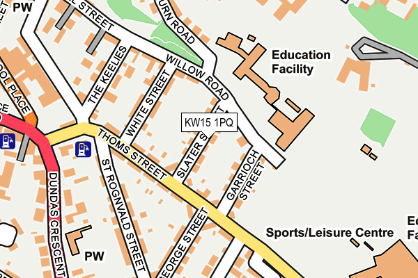 KW15 1PQ map - OS OpenMap – Local (Ordnance Survey)
