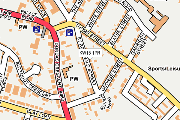KW15 1PR map - OS OpenMap – Local (Ordnance Survey)