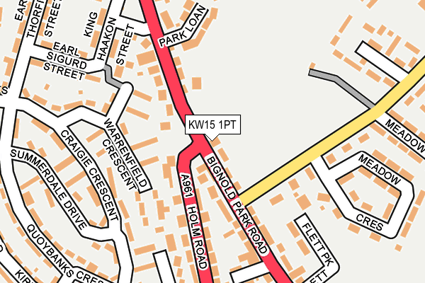 KW15 1PT map - OS OpenMap – Local (Ordnance Survey)
