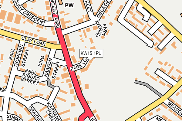 KW15 1PU map - OS OpenMap – Local (Ordnance Survey)