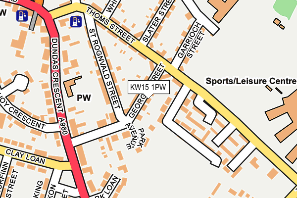 KW15 1PW map - OS OpenMap – Local (Ordnance Survey)