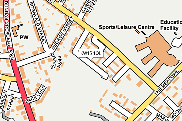 KW15 1QL map - OS OpenMap – Local (Ordnance Survey)
