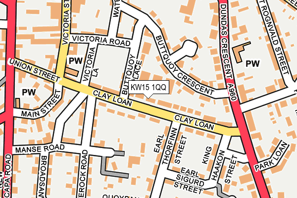KW15 1QQ map - OS OpenMap – Local (Ordnance Survey)