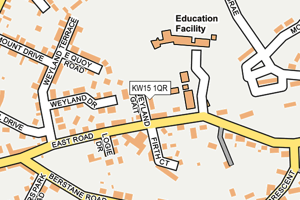 KW15 1QR map - OS OpenMap – Local (Ordnance Survey)