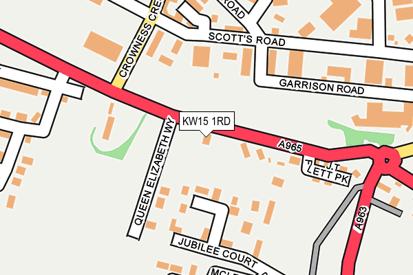 KW15 1RD map - OS OpenMap – Local (Ordnance Survey)
