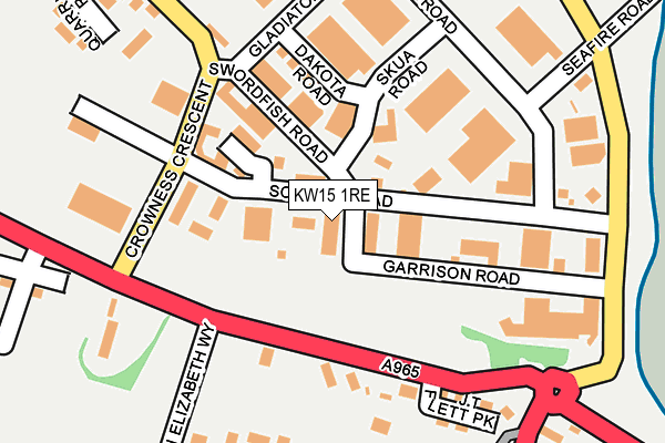 KW15 1RE map - OS OpenMap – Local (Ordnance Survey)