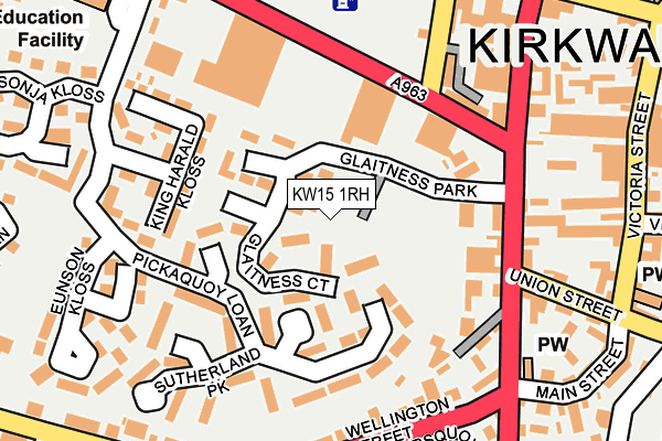 KW15 1RH map - OS OpenMap – Local (Ordnance Survey)
