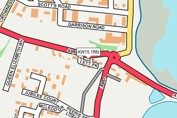 KW15 1RN map - OS OpenMap – Local (Ordnance Survey)