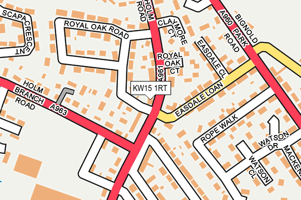 KW15 1RT map - OS OpenMap – Local (Ordnance Survey)