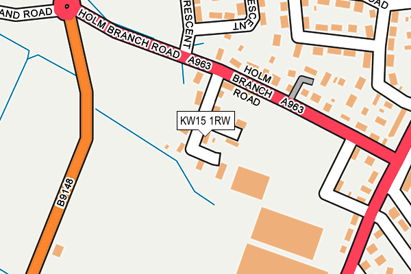 KW15 1RW map - OS OpenMap – Local (Ordnance Survey)