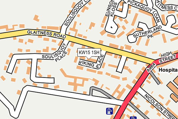 KW15 1SH map - OS OpenMap – Local (Ordnance Survey)