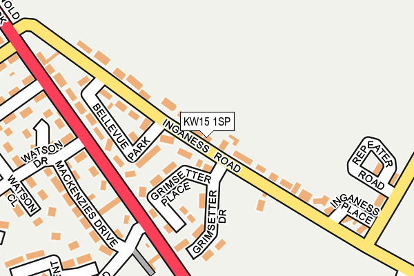 KW15 1SP map - OS OpenMap – Local (Ordnance Survey)