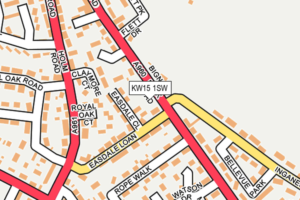 KW15 1SW map - OS OpenMap – Local (Ordnance Survey)