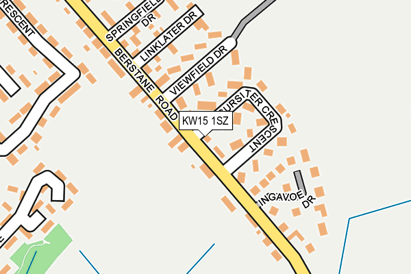 KW15 1SZ map - OS OpenMap – Local (Ordnance Survey)