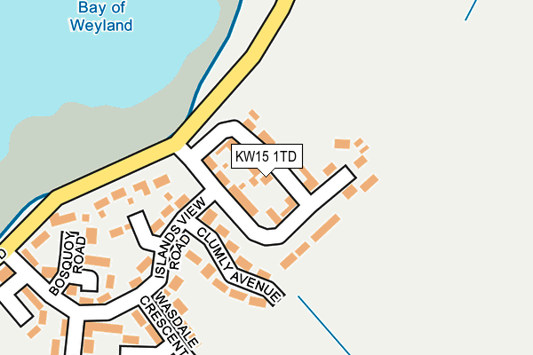 KW15 1TD map - OS OpenMap – Local (Ordnance Survey)