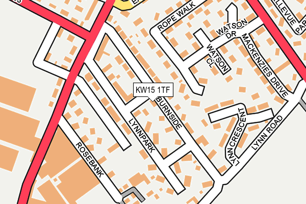 KW15 1TF map - OS OpenMap – Local (Ordnance Survey)
