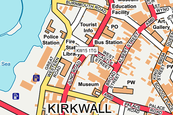 KW15 1TG map - OS OpenMap – Local (Ordnance Survey)