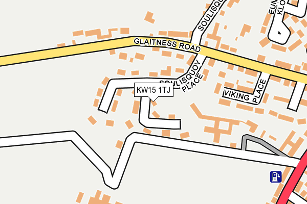 KW15 1TJ map - OS OpenMap – Local (Ordnance Survey)