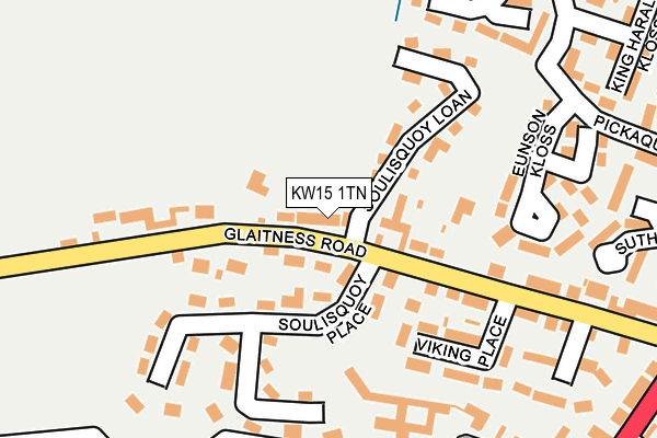 KW15 1TN map - OS OpenMap – Local (Ordnance Survey)