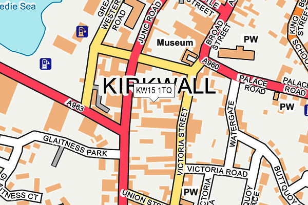 KW15 1TQ map - OS OpenMap – Local (Ordnance Survey)