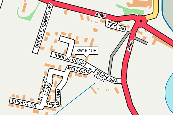 KW15 1UH map - OS OpenMap – Local (Ordnance Survey)