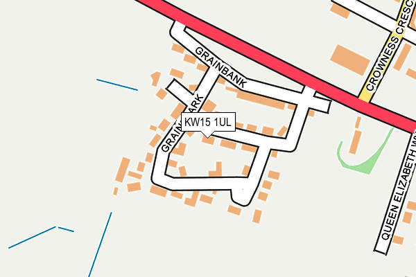 KW15 1UL map - OS OpenMap – Local (Ordnance Survey)