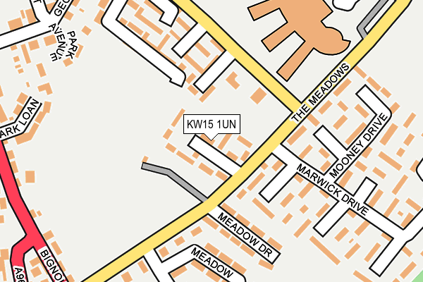 KW15 1UN map - OS OpenMap – Local (Ordnance Survey)