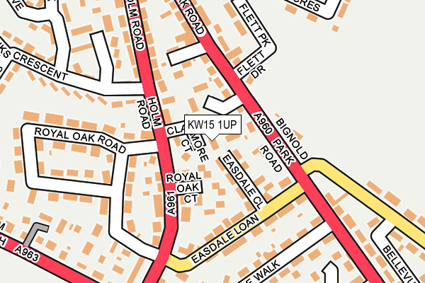 KW15 1UP map - OS OpenMap – Local (Ordnance Survey)