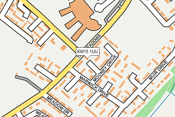 KW15 1UU map - OS OpenMap – Local (Ordnance Survey)