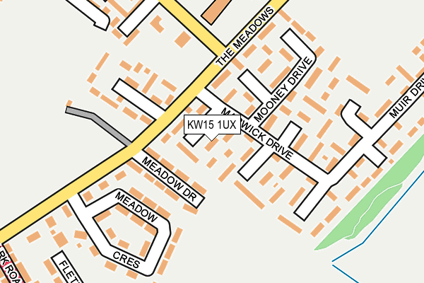 KW15 1UX map - OS OpenMap – Local (Ordnance Survey)