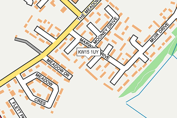 KW15 1UY map - OS OpenMap – Local (Ordnance Survey)