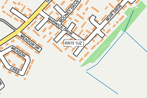 KW15 1UZ map - OS OpenMap – Local (Ordnance Survey)