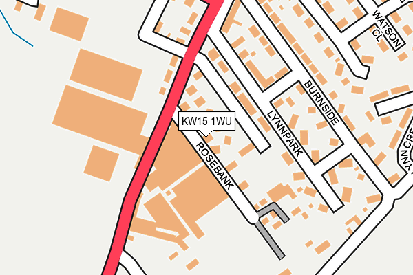 KW15 1WU map - OS OpenMap – Local (Ordnance Survey)