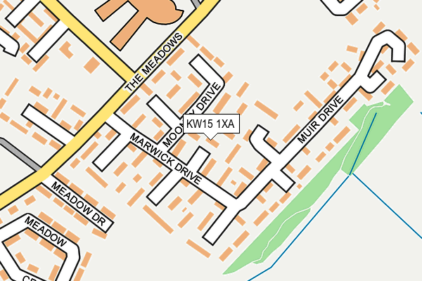 KW15 1XA map - OS OpenMap – Local (Ordnance Survey)