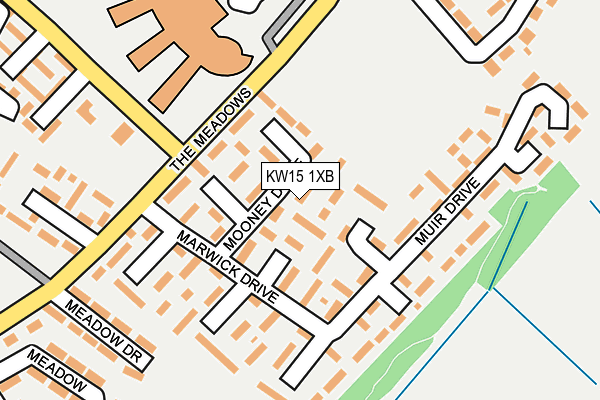 KW15 1XB map - OS OpenMap – Local (Ordnance Survey)