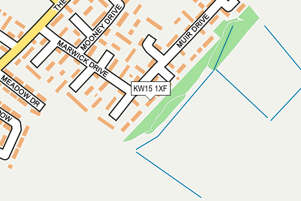 KW15 1XF map - OS OpenMap – Local (Ordnance Survey)