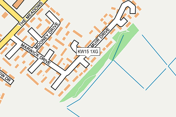 KW15 1XG map - OS OpenMap – Local (Ordnance Survey)