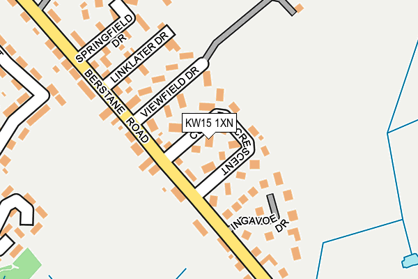 KW15 1XN map - OS OpenMap – Local (Ordnance Survey)