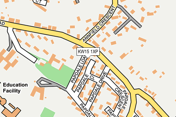 KW15 1XP map - OS OpenMap – Local (Ordnance Survey)