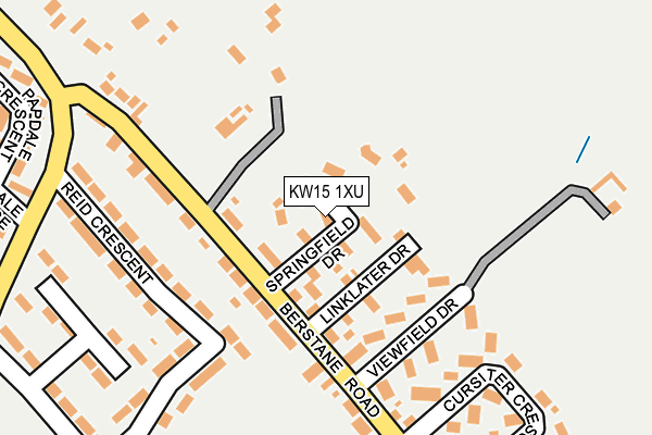 KW15 1XU map - OS OpenMap – Local (Ordnance Survey)