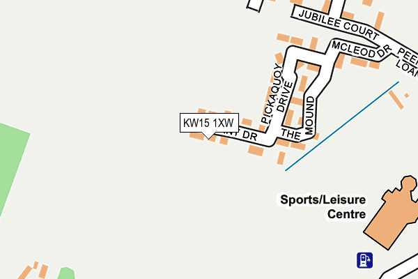 KW15 1XW map - OS OpenMap – Local (Ordnance Survey)