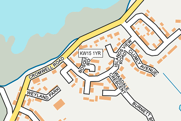 KW15 1YR map - OS OpenMap – Local (Ordnance Survey)
