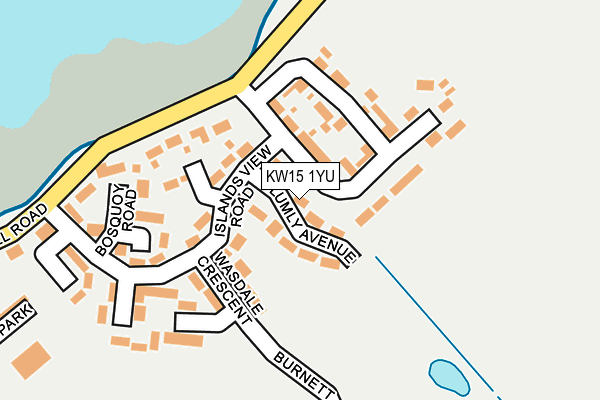 KW15 1YU map - OS OpenMap – Local (Ordnance Survey)