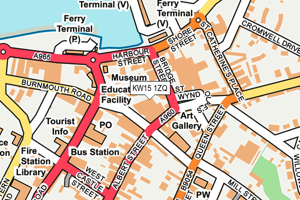 KW15 1ZQ map - OS OpenMap – Local (Ordnance Survey)