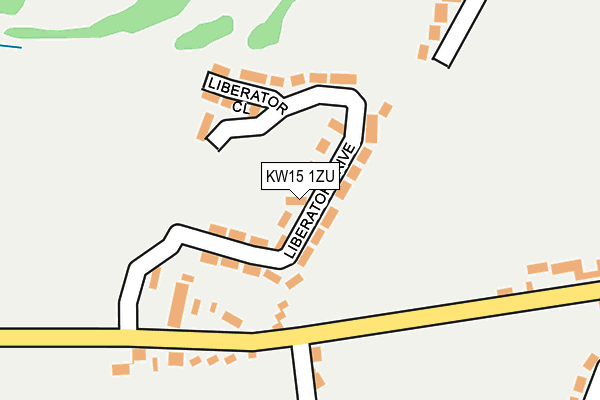 KW15 1ZU map - OS OpenMap – Local (Ordnance Survey)