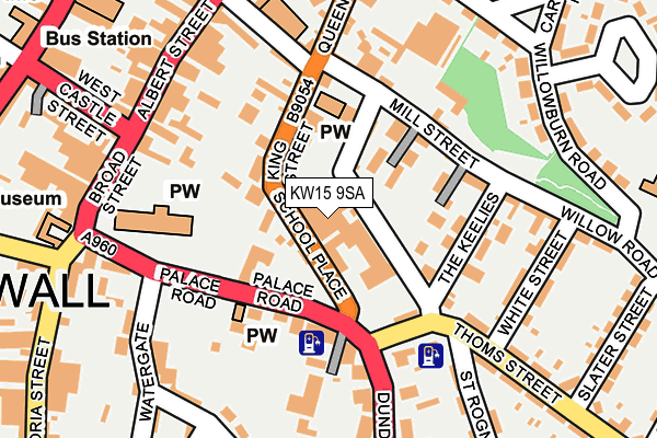 KW15 9SA map - OS OpenMap – Local (Ordnance Survey)