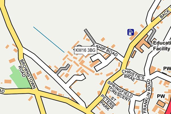 KW16 3BG map - OS OpenMap – Local (Ordnance Survey)