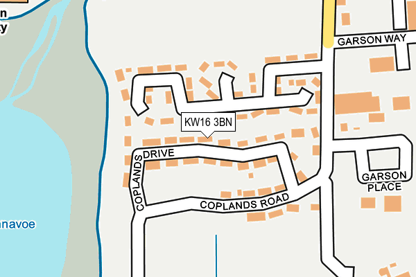 KW16 3BN map - OS OpenMap – Local (Ordnance Survey)