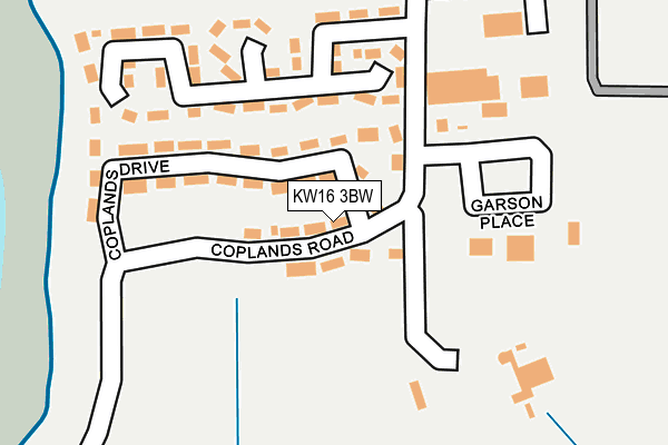 KW16 3BW map - OS OpenMap – Local (Ordnance Survey)