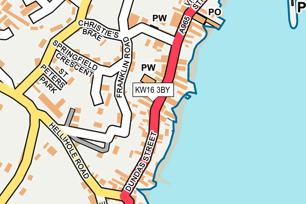 KW16 3BY map - OS OpenMap – Local (Ordnance Survey)